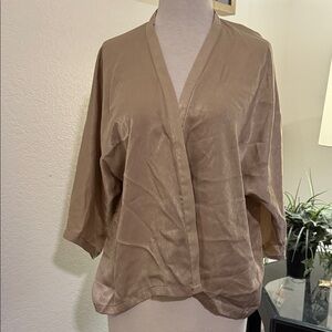 Cezanne Shimmering Tan jacket cape no size